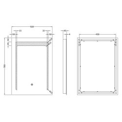 Nuie Carina 700 x 500mm LED Mirror