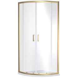 Nuie Rene 900mm Brushed Brass Framed Quadrant Shower Enclosure