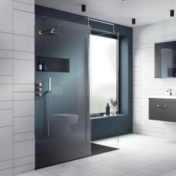 Nuie Chrome 700mm Wetroom Panel