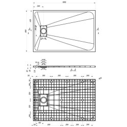 Veloce Uno 1200 x 800mm White Rectangular Shower Tray