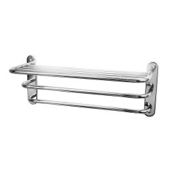 Nuie Chrome Traditional 3 Tier Towel Rack