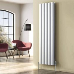 Reina Belva Double Vertical White Aluminium Radiator 1800 x 516mm