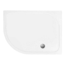 Merlyn Touchstone 1000 x 800mm White LH Offset Quadrant Shower Tray