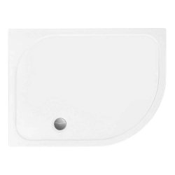 Merlyn Touchstone 1000 x 800mm White RH Offset Quadrant Shower Tray