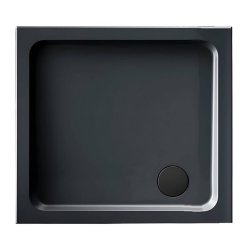 Kudos Kstone 760mm Anti Slip Slate Grey Square Shower Tray