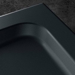 Kudos Kstone 1400 x 700mm Anti Slip Slate Grey Rectangular Shower Tray