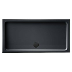 Kudos Kstone 1400 x 700mm Anti Slip Slate Grey Rectangular Shower Tray