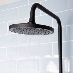 Bristan Buzz Black Thermostatic Bar Shower with Rigid Riser