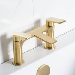 Bristan Frammento Brushed Brass Bath Filler Tap