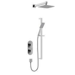 Bristan Tangram Chrome Concealed Dual Control Shower Pack