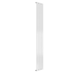 Reina Flat Vertical White Mild Steel Designer Single Radiator 1600 x 218mm