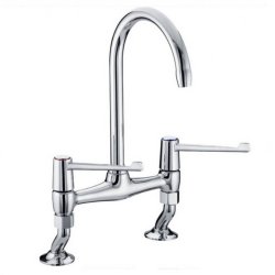 Bristan Value Chrome Lever Kitchen Sink Mixer with 3 Inch Handles