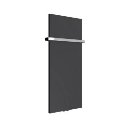 Reina Slimline Vertical Anthracite Mild Steel Designer Radiator 1170 x 500mm