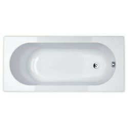 Essential Kingston 1500 x 700mm Rectangular Single Ended Bath