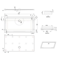 Britton Zamori 1700 x 900mm Rectangular Anti Slip Shower Tray