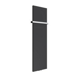 Reina Slimline Vertical Anthracite Mild Steel Designer Radiator 1470 x 400mm