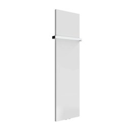 Reina Slimline Vertical White Mild Steel Designer Radiator 1470 x 400mm