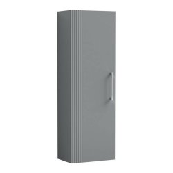 Nuie Deco 400mm Grey Wall Hung Tall Unit Single Door