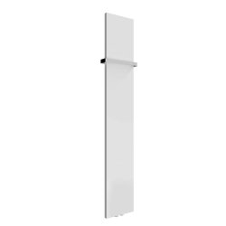 Reina Slimline Vertical White Mild Steel Designer Radiator 1770 x 300mm