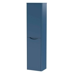 Nuie Lunar 350mm Blue Wall Hung Tall Unit Single Door