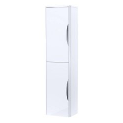 Nuie Parade 350mm White Wall Hung Tall Unit Twin Door