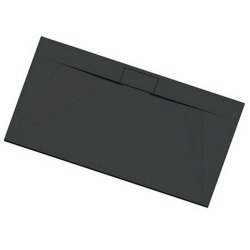 Veloce Uno 2000 x 900mm Black Rectangular Shower Tray