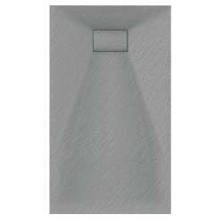 Veloce Uno 1700 x 800mm Grey Rectangular Shower Tray