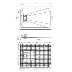 Veloce Uno 1200 x 900mm White Rectangular Shower Tray