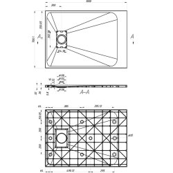 Veloce Uno 1000 x 700mm White Rectangular Shower Tray