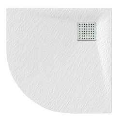 Veloce Duo 900mm White Quadrant Shower Tray