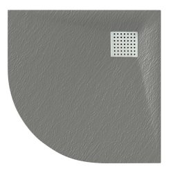 Veloce Duo 900mm Grey Quadrant Shower Tray