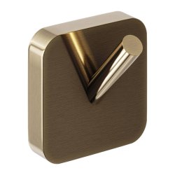 Trisen Brushed Brass Single Robe Hook