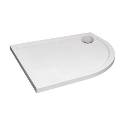 Arley Hydro45 900 x 760mm White RH Offset Quadrant Shower Tray