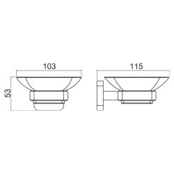 Trisen Chrome Soap Holder