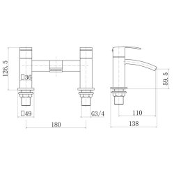 Trisen Mijas Black Bath Filler