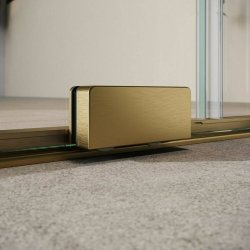 Scudo S8 Momentum 1600mm Sliding Wetroom Panel Brushed Brass