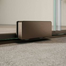 Scudo S8 Momentum 1700mm Sliding Wetroom Panel Brushed Bronze