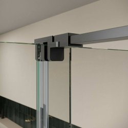 Scudo S8 Momentum 1700mm Sliding Wetroom Panel Gunmetal