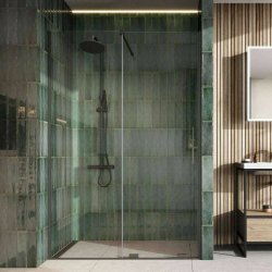 Scudo S8 Momentum 1000mm Sliding Wetroom Panel Gunmetal