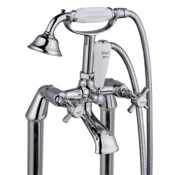 Trisen Wisley Chrome Floor Mounted Bath Shower Mixer