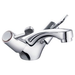 Trisen Chrome Lever Basin Mixer with Pop Up Waste