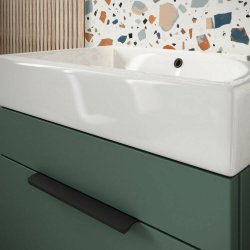 Scudo Esme 450mm Basin and Cloakroom Vanity Unit in Reed Green