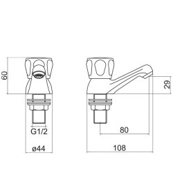 Trisen Chrome Club Basin Taps