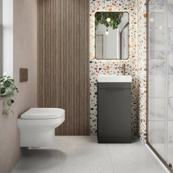 Scudo Esme 450mm Basin and Cloakroom Vanity Unit in Dust Grey