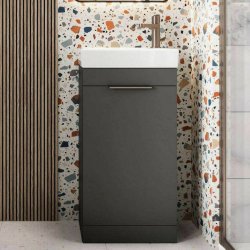 Scudo Esme 450mm Basin and Cloakroom Vanity Unit in Matt Black