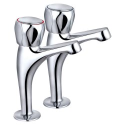 Trisen Chrome Club Pillar Basin Taps