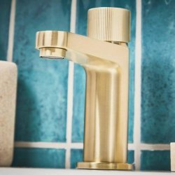 Scudo KOKO Brushed Brass Mono Basin Mixer