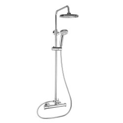 Trisen Harik 2 Chrome Round Exposed Thermostatic Shower