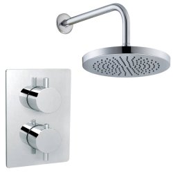 Trisen Curc Chrome Concealed Thermostatic Shower Set