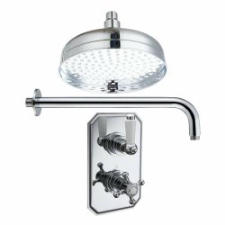 Trisen Everi Chrome Traditional Concealed Thermostatic Shower Set